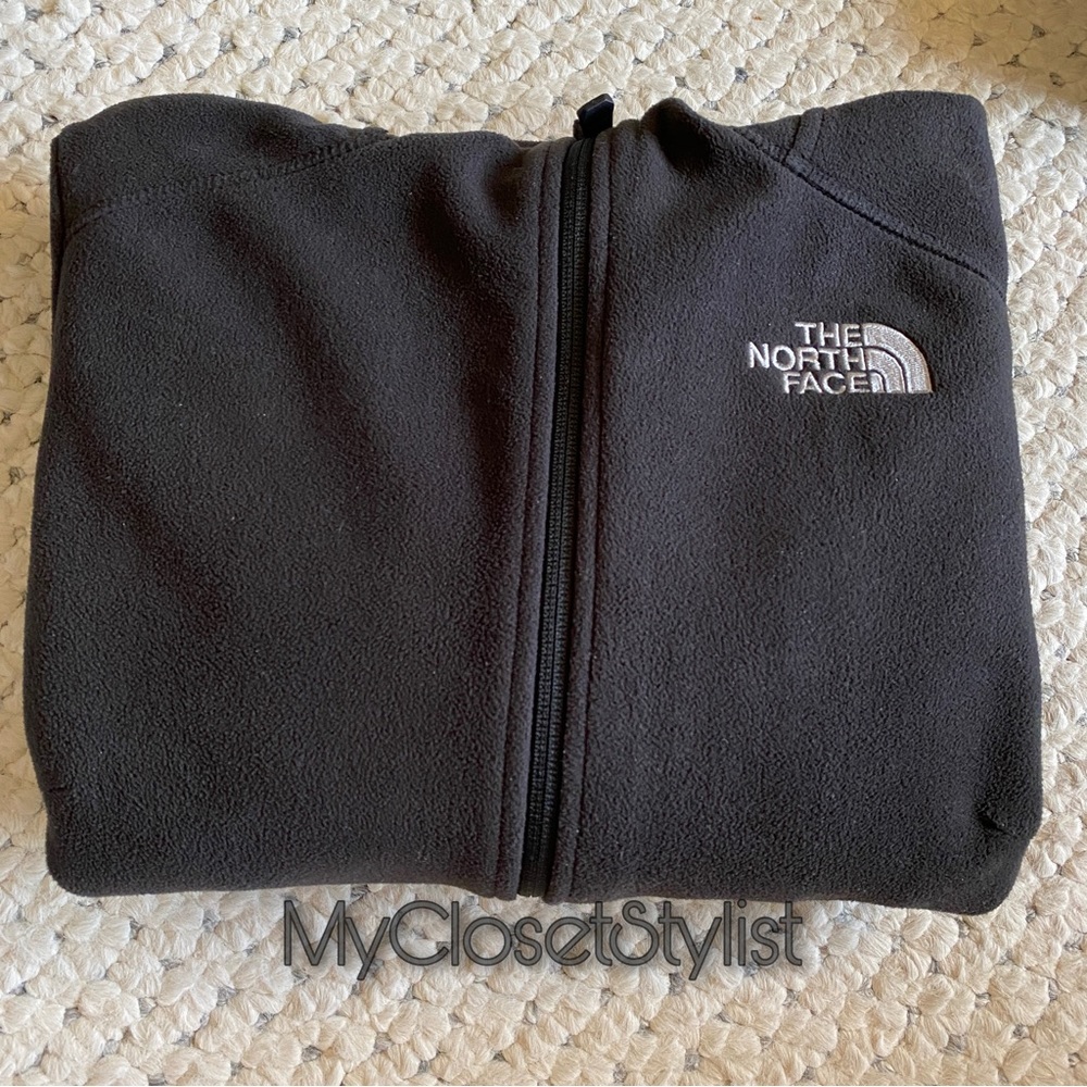 THE NORTH FACE Women’s WindWall Hood Jacket! Small Black Hooded Full Front Zip - Picture 6 of 9